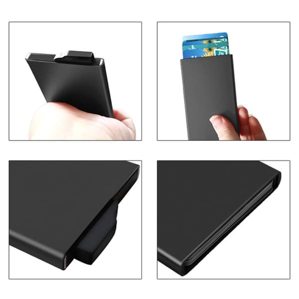 Kortetui RFID Block Kreditkort ID-kortholder Pop Up Design