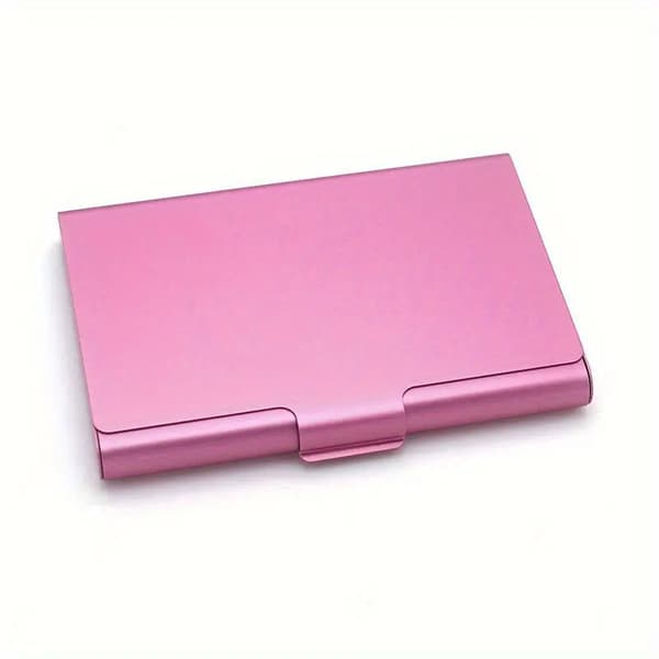 Glatt kortholder i aluminium - Stor - Lommebok - Flere fargealternativer