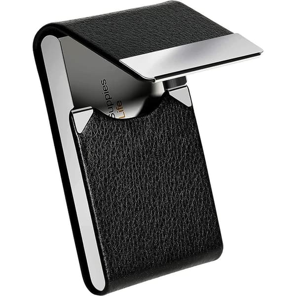 Kortfodral Korthållare Visitkortshållare Magnetisk stängning - Silver