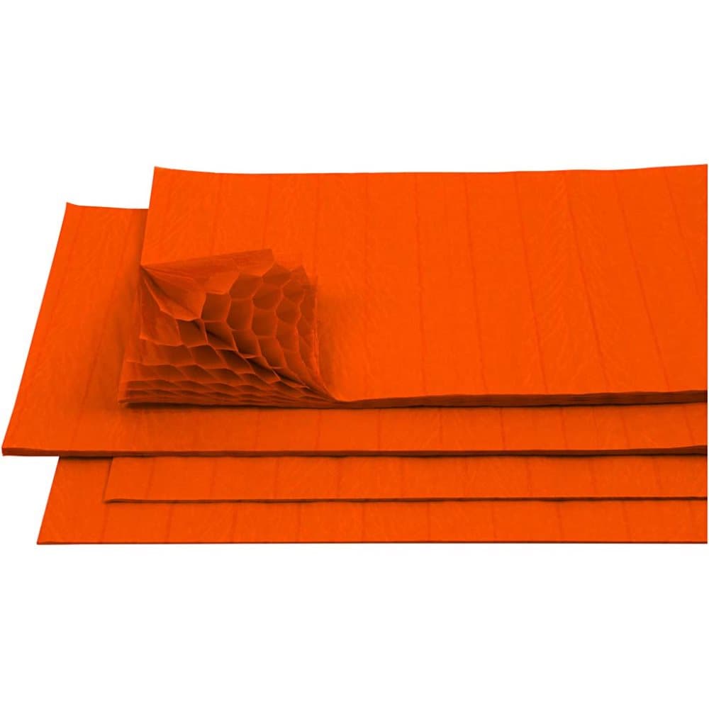 Dragspelspapper - 28x18 cm - 8 ark - Orange