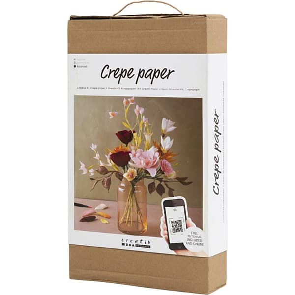 Pysselkit Kräppapper - En Bukett Blommor