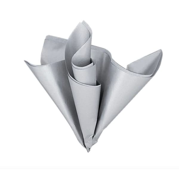 Unique Party Metallic Tissue Paper (Pack of 5) Silver One Size