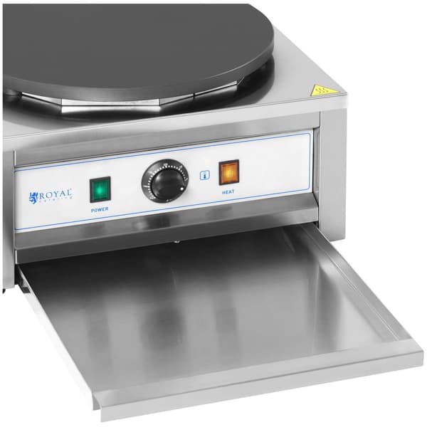 Royal Catering Crepejärn - 400 mm - 3000 W