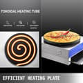Miniatyrbild 4 av 8: 3kW 50-300°C justerbar elektrisk crepemaskin med verktygslåda, 40cm diameter värmeplatta, exakt temperaturkontroll
