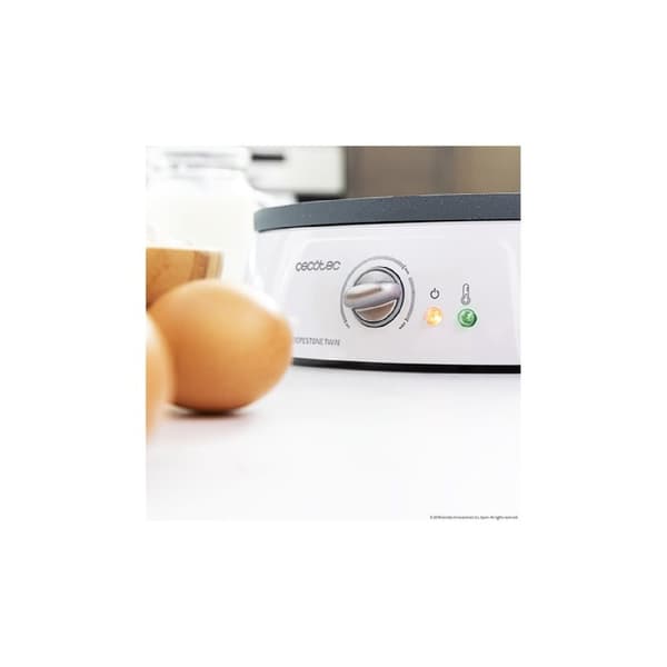 Cecotec 2-in-1 electric crepe maker, 1200 W, RockStone coating and reversible plates.
