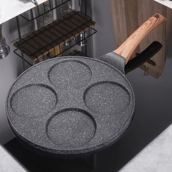 GRANIT STEEKPANA FÖR 4 ÄGG, PANNKAKOR, BLACK&WOOD 199006
