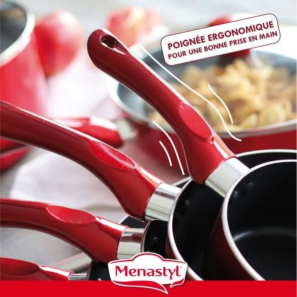 MENASTYL - KÖRSBÄRSKREP 26CM I INDUKTIONSKOMPATIBEL ALUMINIUM