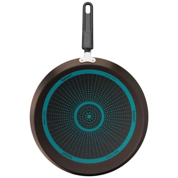 TEFAL B5549712 EASY COOK & CLEAN Stekpanna för crepes 34 cm + fördelare, passar alla värmekällor utom induktion, tillverkad i Frankrike