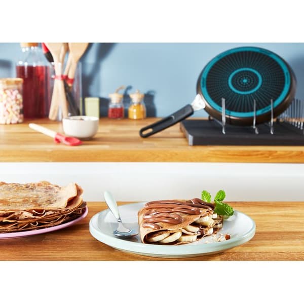 TEFAL Easy Cook &amp; Clean Crepe-panna 28 cm, icke-induktion, non-stick beläggning, tillverkad i Frankrike B5541102