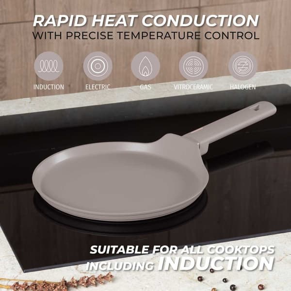 TITANIUM PANNKAKSPANNA 25cm BERLINGER HAUS BH-8085 TAUPE