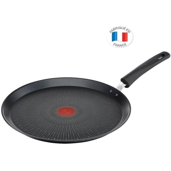 TEFAL G2553802 Obegränsad Crepe pan 25 cm, Induktion, Säker och resistent non-stick beläggning, Thermo-Signal™, Tillverkad i