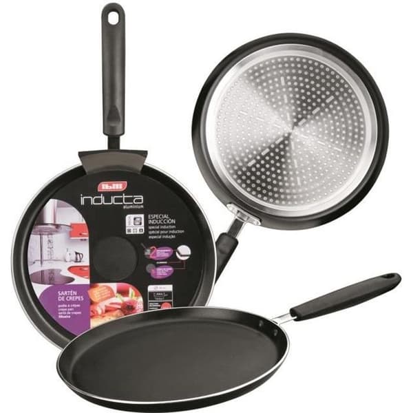 Non-stick aluminium crepe maker - IBILI - Inducta - Svart - 26 cm - Alla värmekällor inklusive induktion