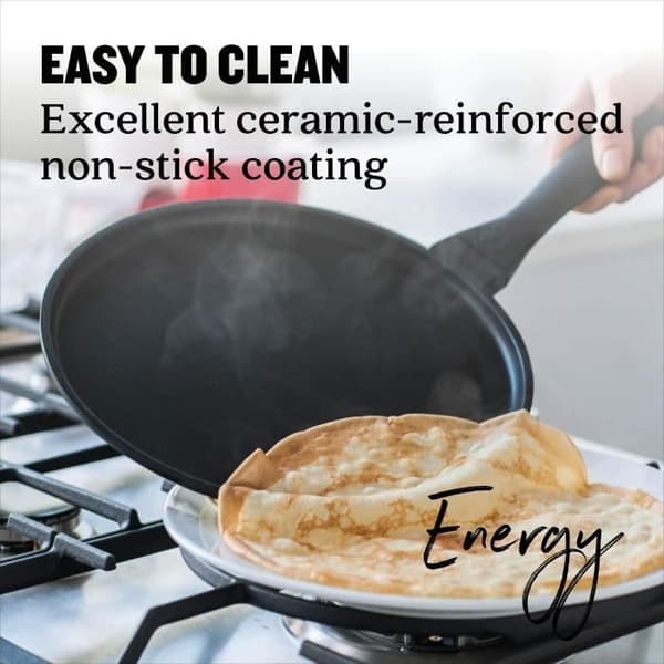 Crepe maker i gjuten aluminium D.30cm svart ENERGY