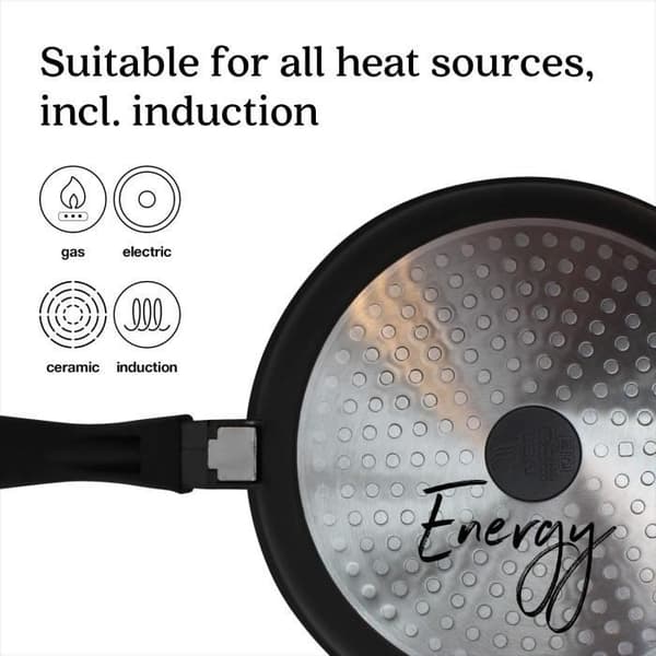 Crepe maker i gjuten aluminium D.30cm svart ENERGY