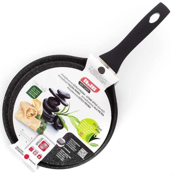 Crepe pan - IBILI - Natura - 25 cm - Aluminium - Stone non-stick - Induktionskompatibel
