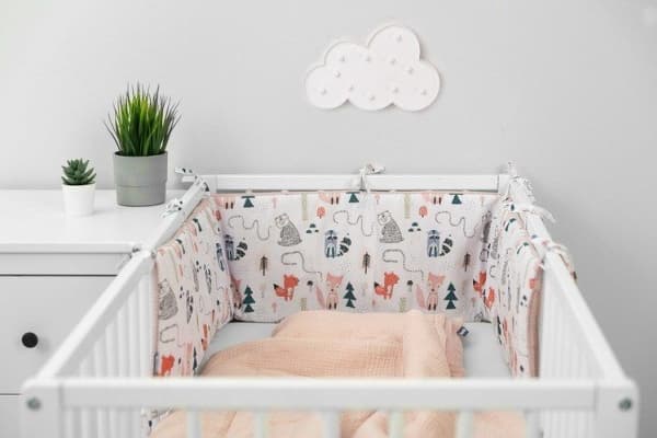Sensillo BED BUMPER WAFER FOX PINK