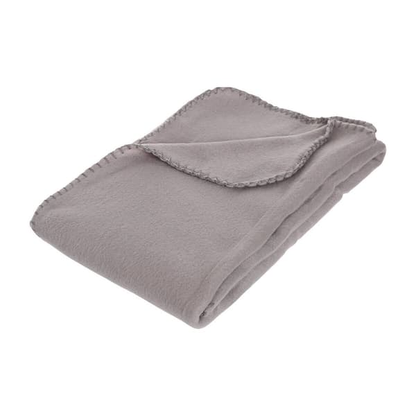 Fleece Blanket Atmosphera Brun Bomull 125 x 150 cm
