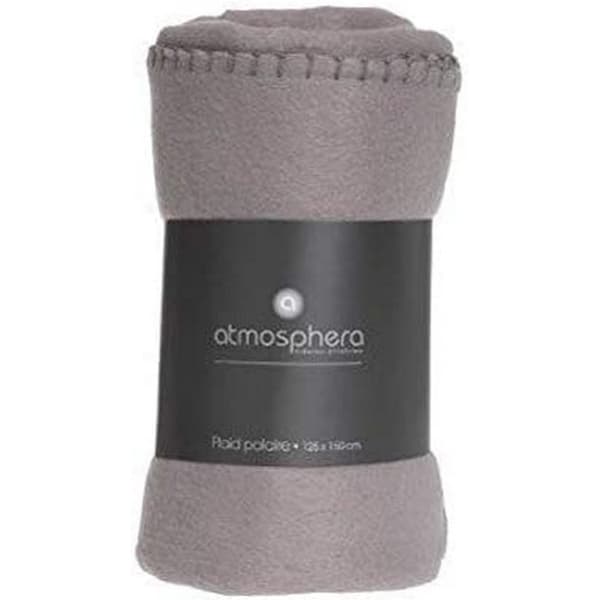 Fleece Blanket Atmosphera Brun Bomull 125 x 150 cm