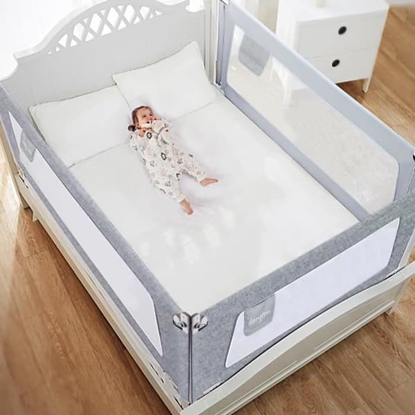 XMTECH Höjdjusterbar babysängstång - Grå - 150cm