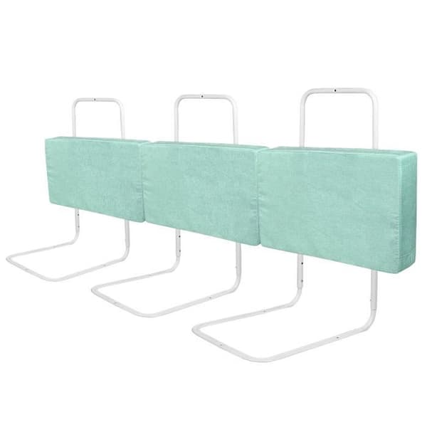 XMTECH Babysängstång Anti-Fall Justerbar höjd Softpack Säkerhetssängstång för barn Sea Green 180cm