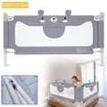 Miniatyrbild 1 av 4: XMTECH höjdjusterbar sängstång för babybarn - gråbjörnsmönster