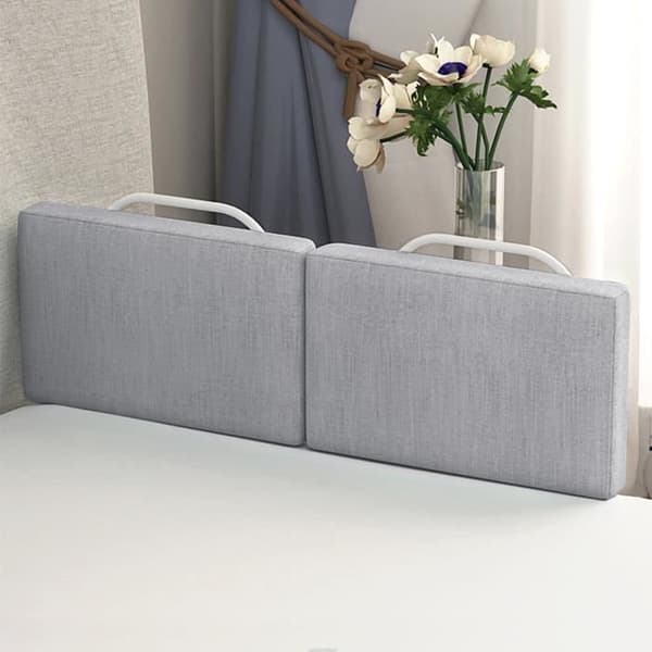 XMTECH Baby Småbarnssängstång Höjd Justerbar Fallskydd Softpack Sängstång 100cm Linne Grå