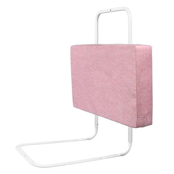 XMTECH Babysängstång justerbar höjd, Softpack Spjälsäng Säkerhetsbarriär Anti-Fall Cherry Pink 60cm
