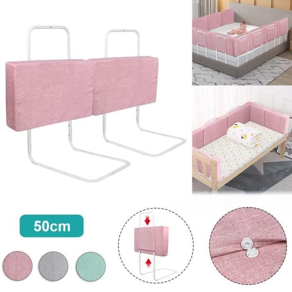 Babysängstång - LZQ - Justerbar i höjdled - Rosa