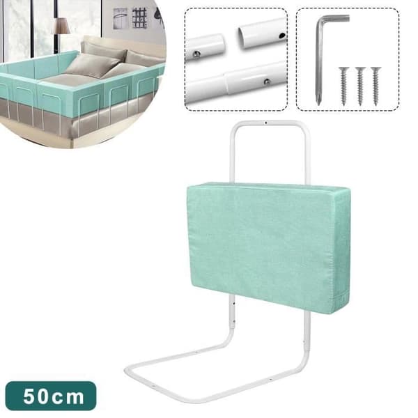 LZQ Babysängstång - Fallskydd - Justerbar höjd - 50 cm Grön