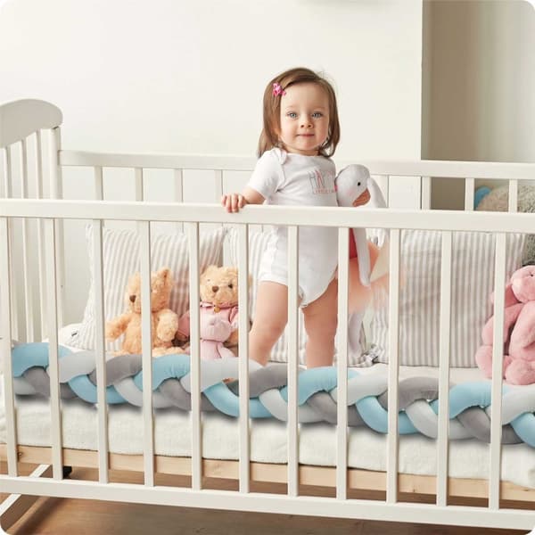 Ricokids krybbeindpakning 2m - blå-grå