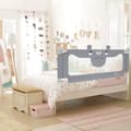 Miniatyrbild 3 av 4: YUENFONG 200 cm sängstång för barnsäng, bärbar med justerbar höjd, babysängstång