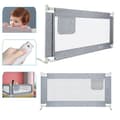 Miniatyrbild 4 av 4: YUENFONG 150 cm sängstång för barnsäng, bärbar med justerbar höjd, babysängstång