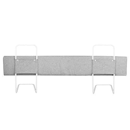 YUENFONG 150 cm sängstång, Antifallskydd för barn - 5 hål Höjdjusterbar, Grå