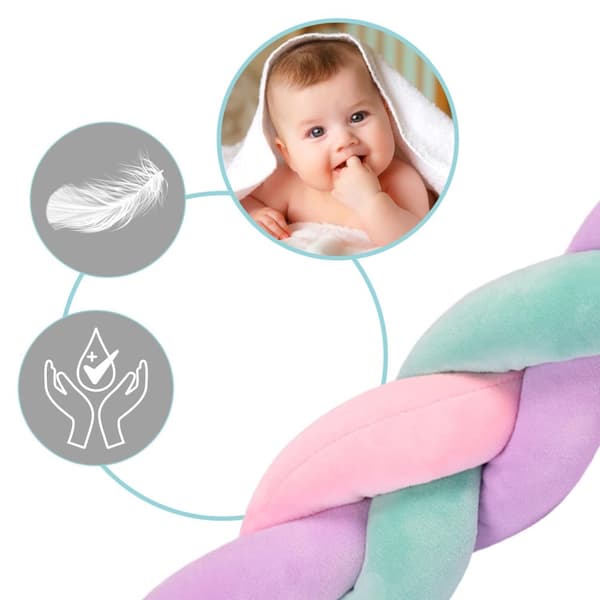 Ricokids 3m krybbevikle - mint-pink-lilla