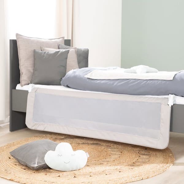 ROBA Anti-Fall Sängstång "Klipp-Klapp" - 135 cm - Vikbar - För spädbarn och barn - Taupe