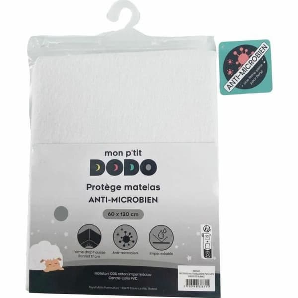Barnesengbeskytter P'TIT DODO BABY Hvid 60 x 120 cm