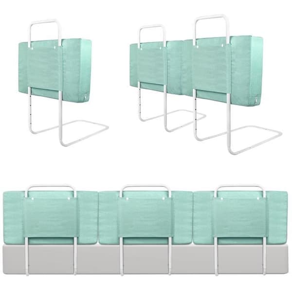 LARS360 Höjdjusterbar sängstång 60 cm Baby Barnsäng Skyddsbarriär Kan kombineras fritt, demonteras, tvättas Grön