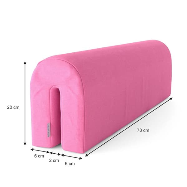 Vitalispa sängkantskydd, sängstötfångare, barnsäng, kantskydd, rosa, babysäng