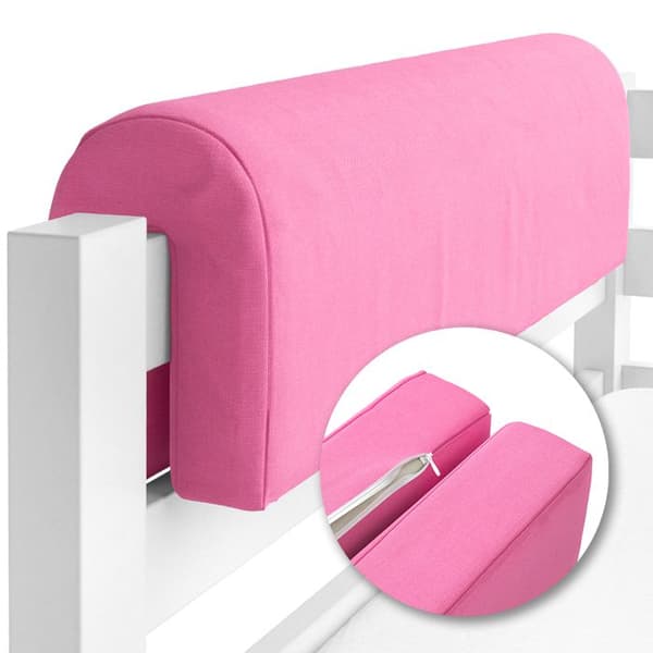 Vitalispa sängkantskydd, sängstötfångare, barnsäng, kantskydd, rosa, babysäng