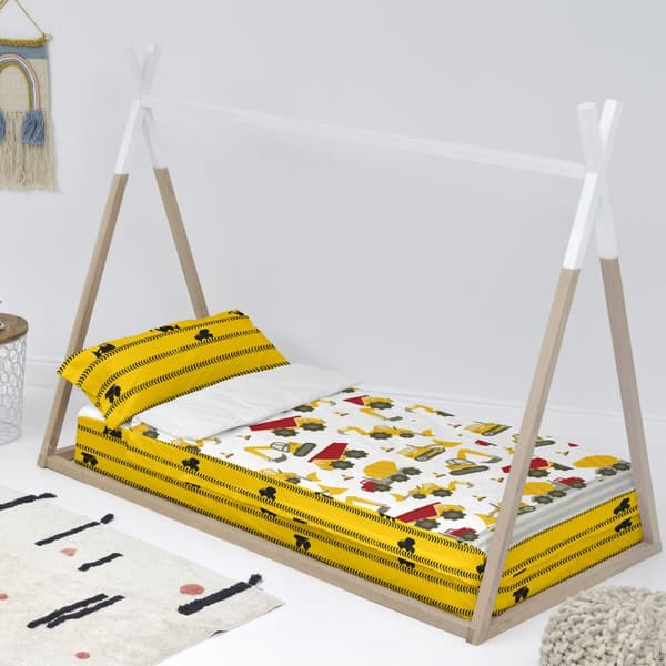 Vadderat täcke HappyFriday Mr Fox Machinery Multicolour 105 x 200 cm