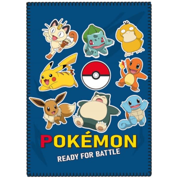 Tæppe Pokémon Pikachu 100 x 140 cm Multifarvet Polyester