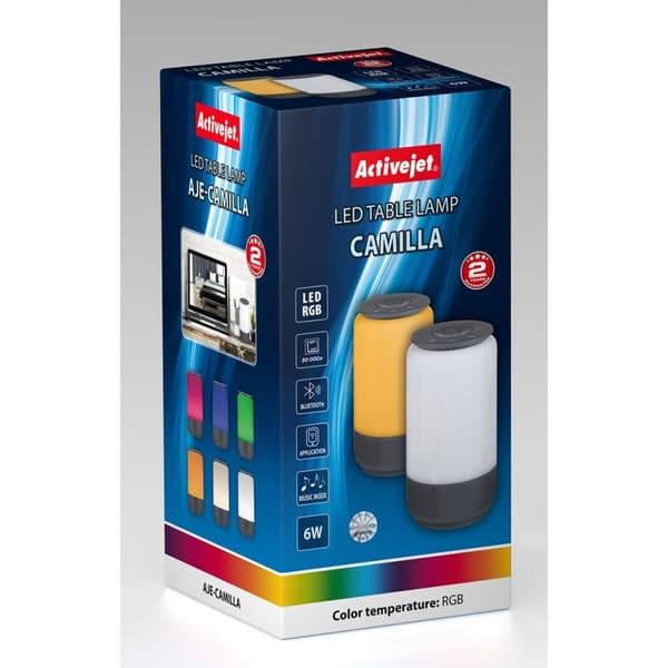 Natlys Activejet AJE-CAMILLA RGB Sort Ja 80 Sort