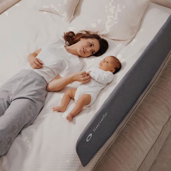 LIONELO Lora babysängstång - Vikbar, enkel förvaring - 105cm - Anti-fall skydd