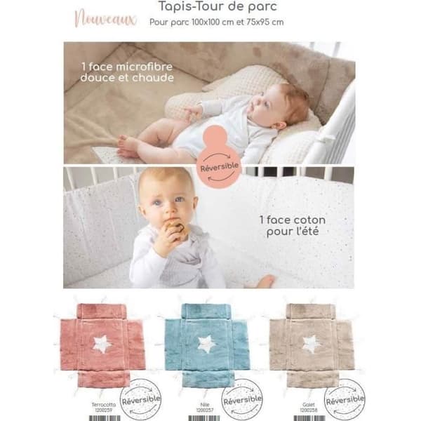 Lekgårdstornsmatta - DOMIVA - Terrakotta - 75x95-100x100 cm - Baby - Blandat - 100% Polyester