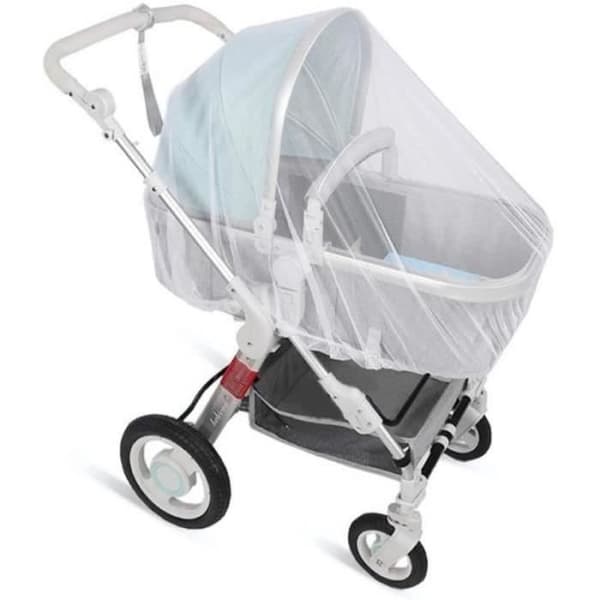 MÖRKSKYDD FÖR SÄNG Paraplymössa för baby, sängmörk för baby, slitstarkt och tvättbart nätmaterial i vitt.