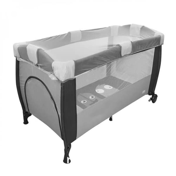 Universell myggnät för spjälsäng 60x120 cm - Transparent vit - Monsieur Bébé