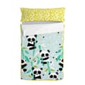 Miniatyrbild 1 av 5: Vadderat täcke HappyFriday Moshi Moshi Panda Garden Blue Blå 105 x 200 cm