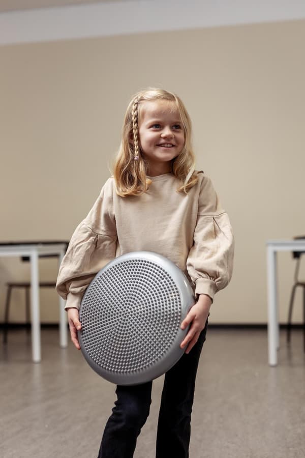 Balanskudde 25cm grå diam