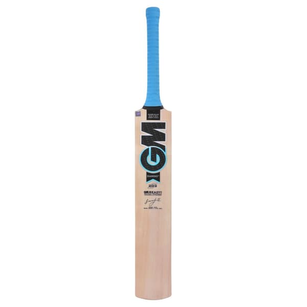 Gunn And Moore Diamond 202 Kashmir Willow Cricket Bat Natural/Blue/White Harrow