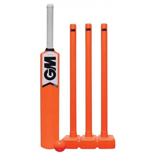 Gunn And Moore Icon Plastic All Weather Cricket Set Orange/White/Black 4